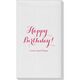 Darling Happy Birthday Linen Like Guest Towels Image 2 of 2